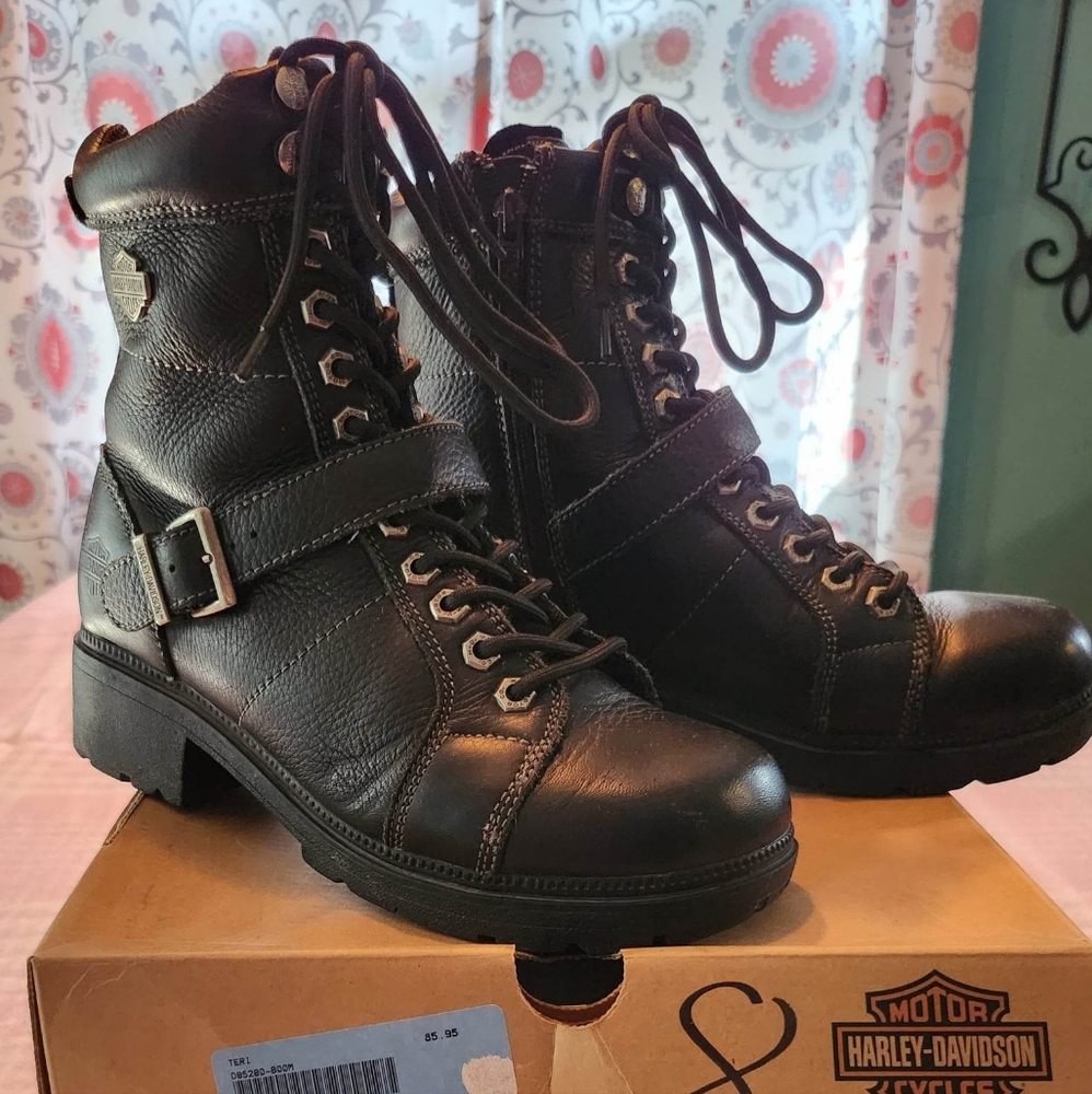 Women's Harley-Davidson Black Leather Boots